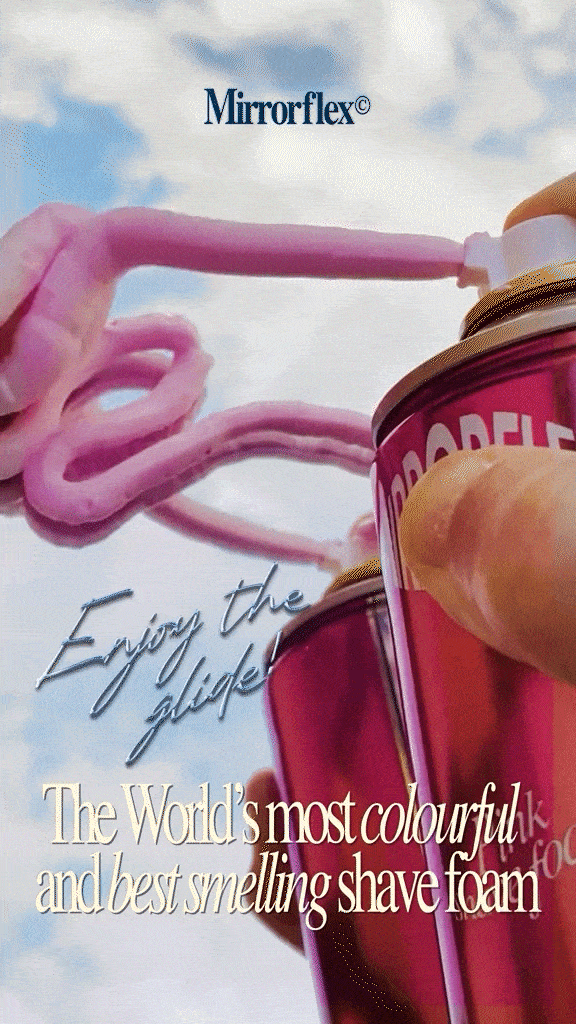 Mirrorflex Pink Shave Foam - Różowa pianka do golenia