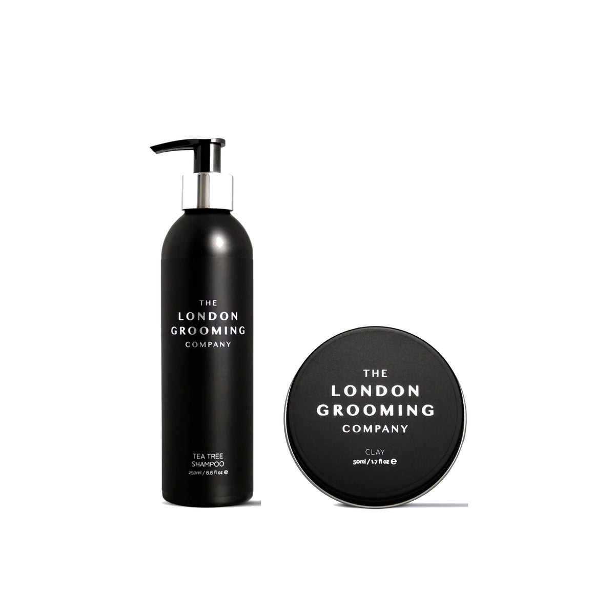 Zestaw London Grooming: matowa glinka i szampon z herbatą
