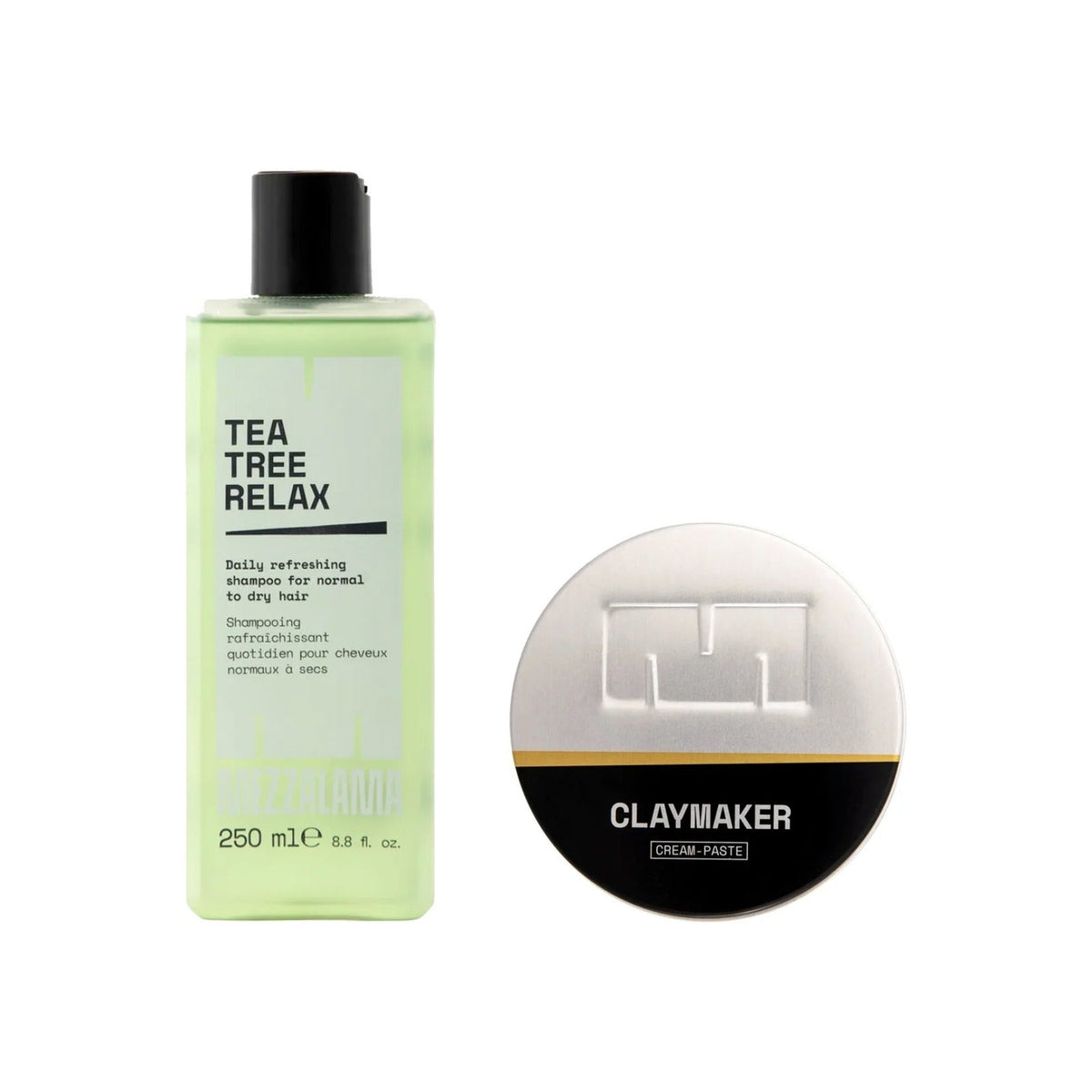 Zestaw Mezzalama: Claymaker i szampon Tea Tree Relax