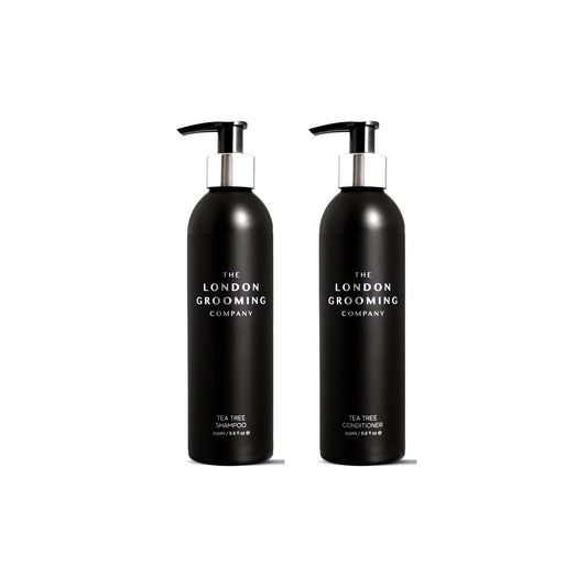 Zestaw London Grooming: szampon i odżywka z drzewem herbacianym
